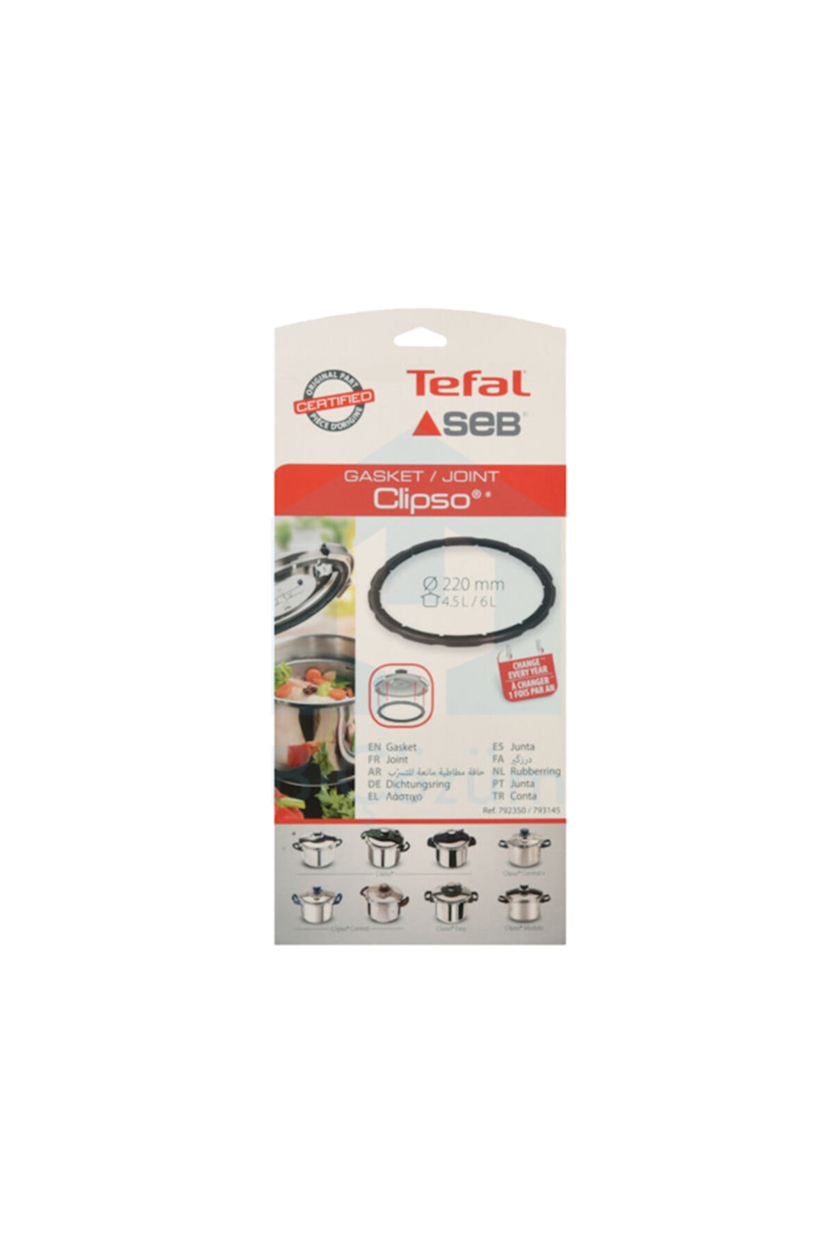 Tefal Clipso Lastik 4,5 - 6 Lt 792350/793145