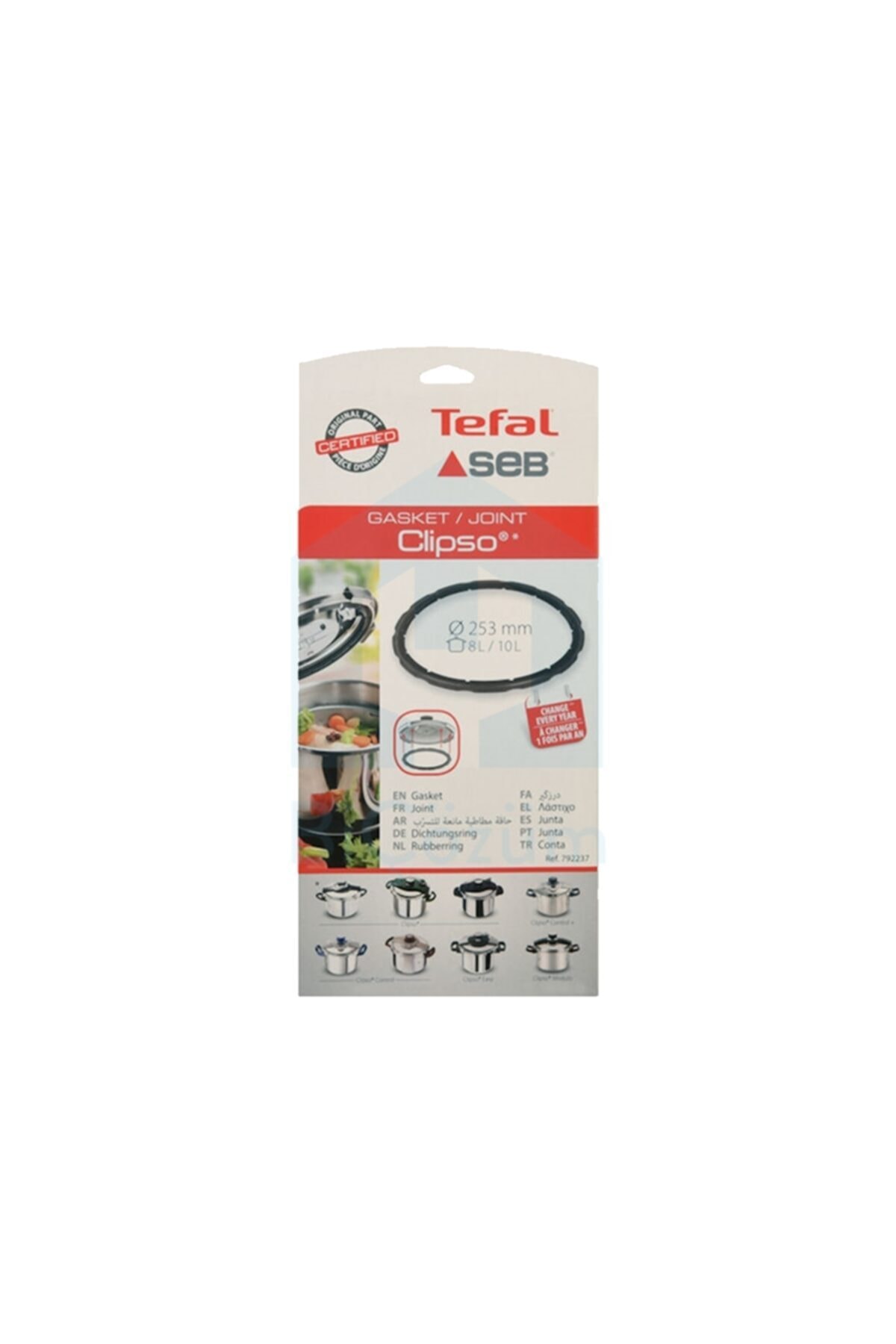 Tefal Clipso Düdüklü Tencere Lastik 8 Lt 792237 clipso control clipso plus