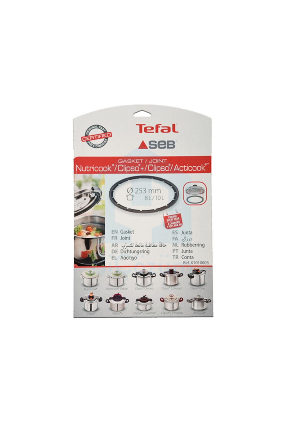 Tefal Nutricook-acticook-clipso 8-10 Lt. Lastik X1010003
