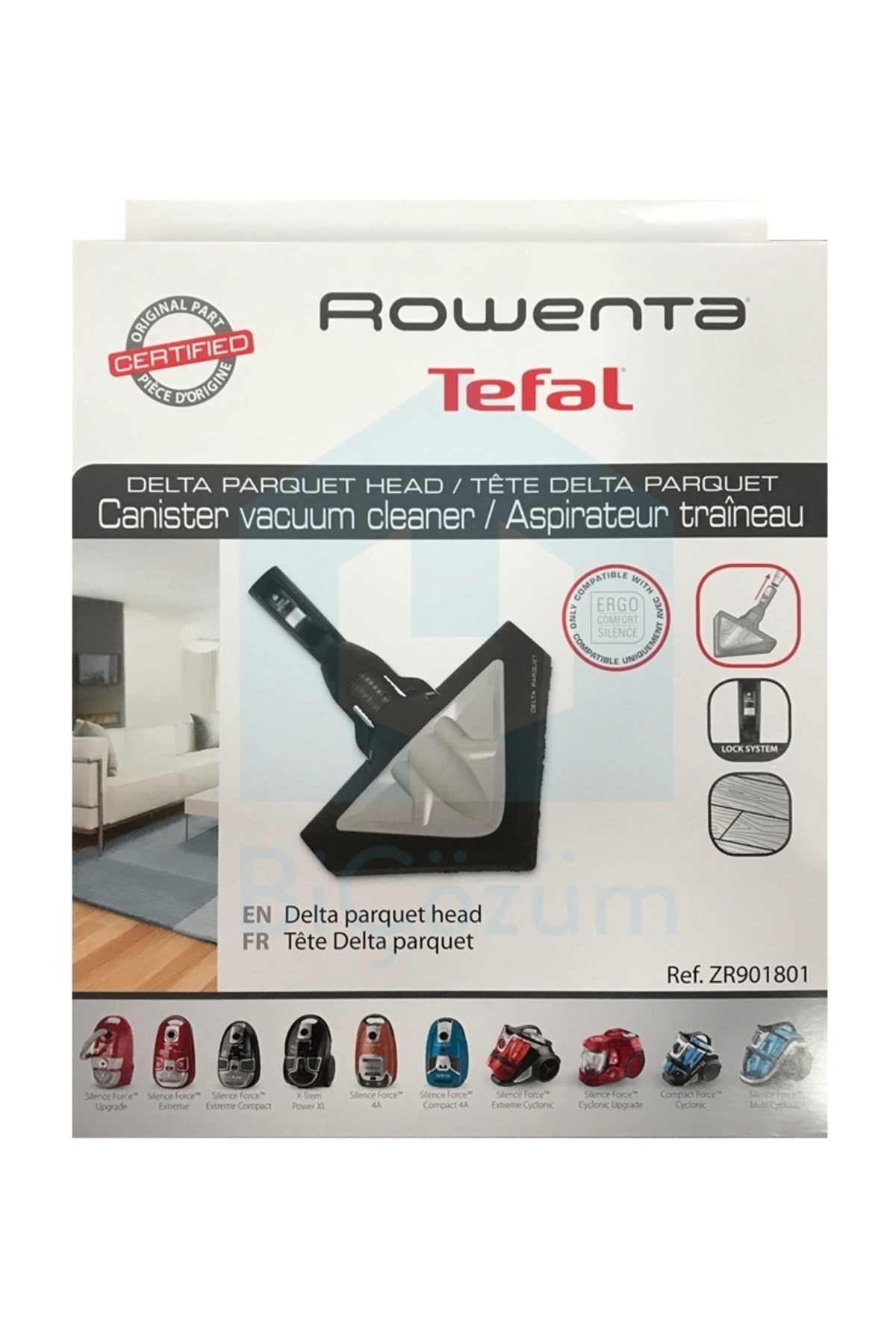 Rowenta Delta Süpürücü Başlık ZR901801,Rowenta Silence Force, Extreme, X’trem Parke Süpürücü Aparat ZR901801