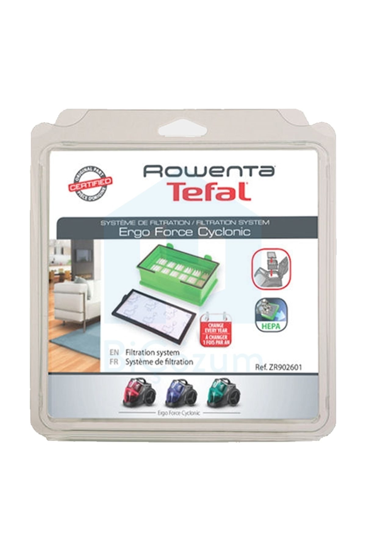 Rowenta Ergo Force Cyclonic Hepa Filtre Zr902601