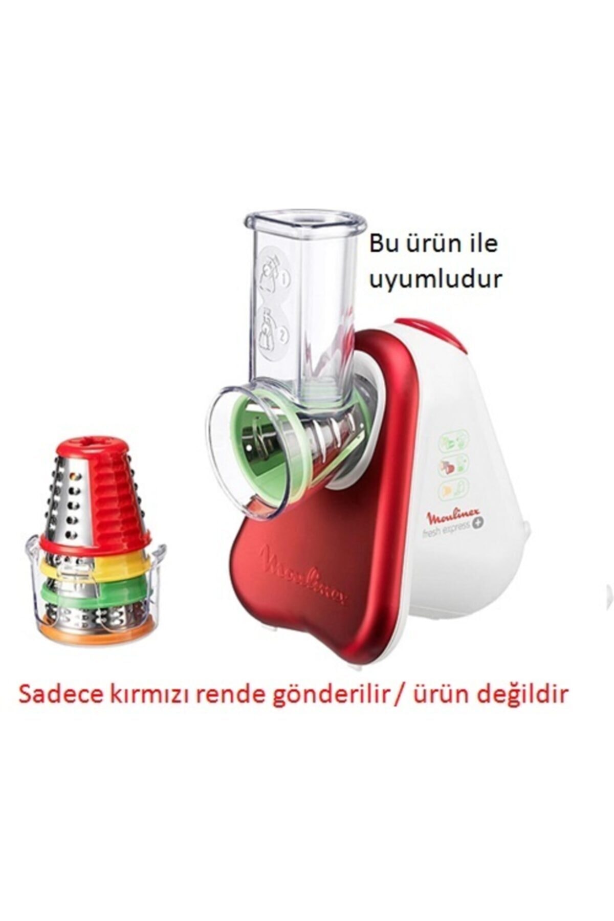 Tefal Kırmızı Fresh Express Rende Aparatı
