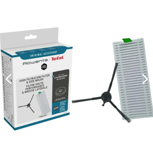 TEFAL X-plorer Series 75 S & 75 S+ Akıllı Süpürge Yan Fırça ve Filtre Seti ZR185002